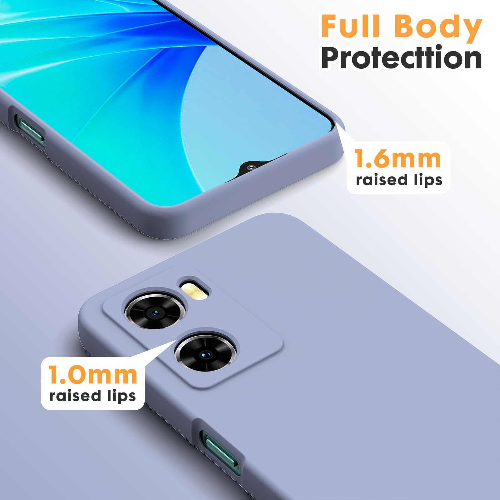 YQINHHME Cover per Oppo A6 PRO 5G CPH2781 (6.57 ), Ultra Sottile Antiurto X Anti-Graffio Clear Case, Morbido Silicone TPU Bumper Protettiva Custodia per Oppo A6 PRO 5G CPH2781 - Trasparente