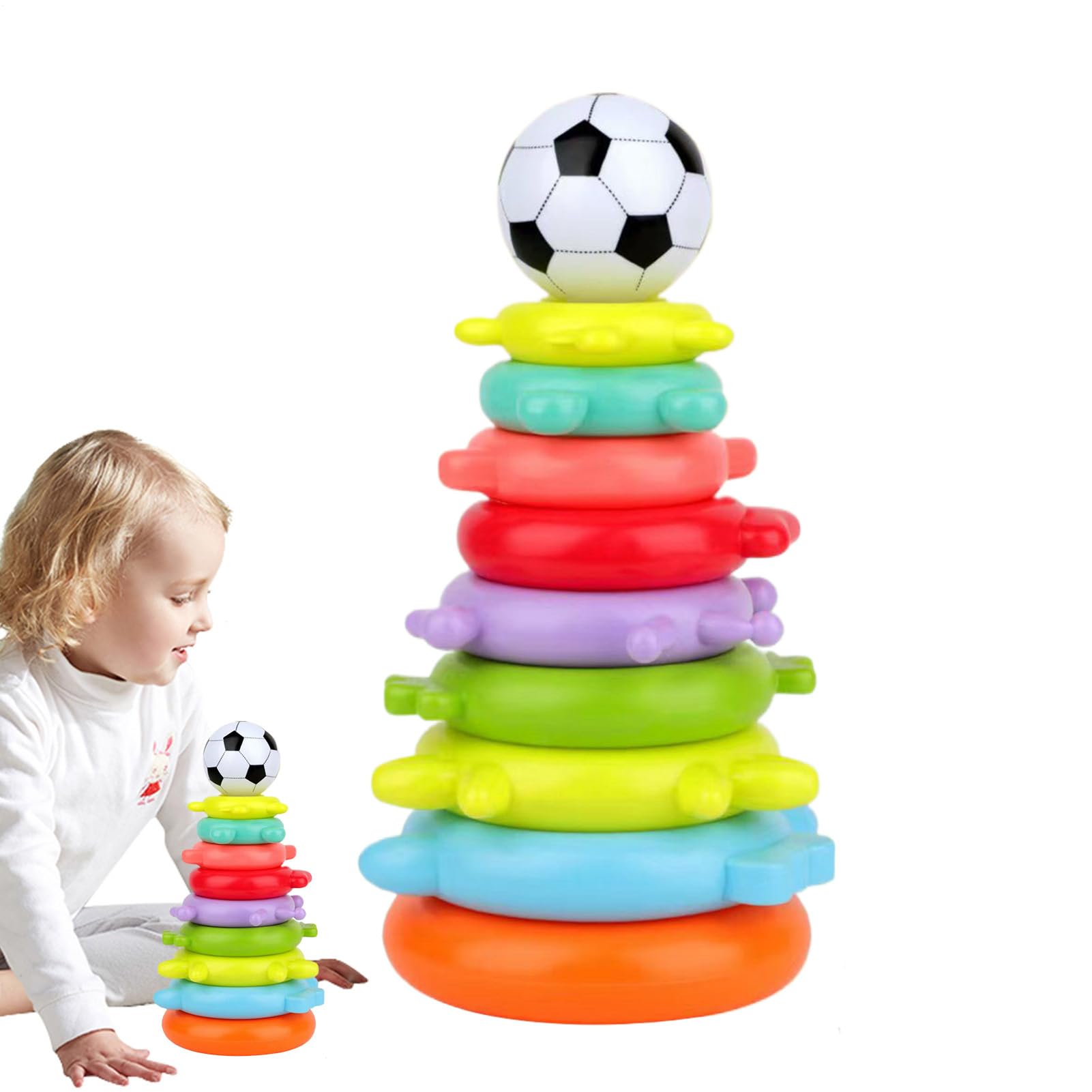 The Ring Tower For Kids, Also Known As A Stacking Ring Toy, Is A Classic Education