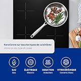 Tramontina Grano Frying Pan 3-Ply Stainless Steel for Induction, Electric, Gas and Ceramic Glass Hobs, ‎Cookware, Kitchen, 20 cm, 1.2 litres, 62155200 - 11