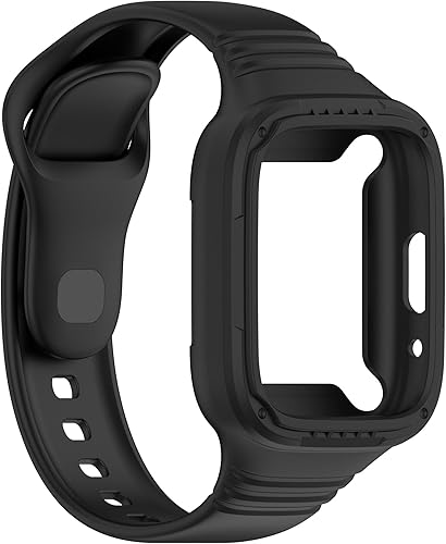 Vista 7 de Chofit Compatible con Redmi Watch 3 Active/Watch 3 Lite correas con funda antigolpes, correa deportiva de repuesto ajustable de silicona para Redmi