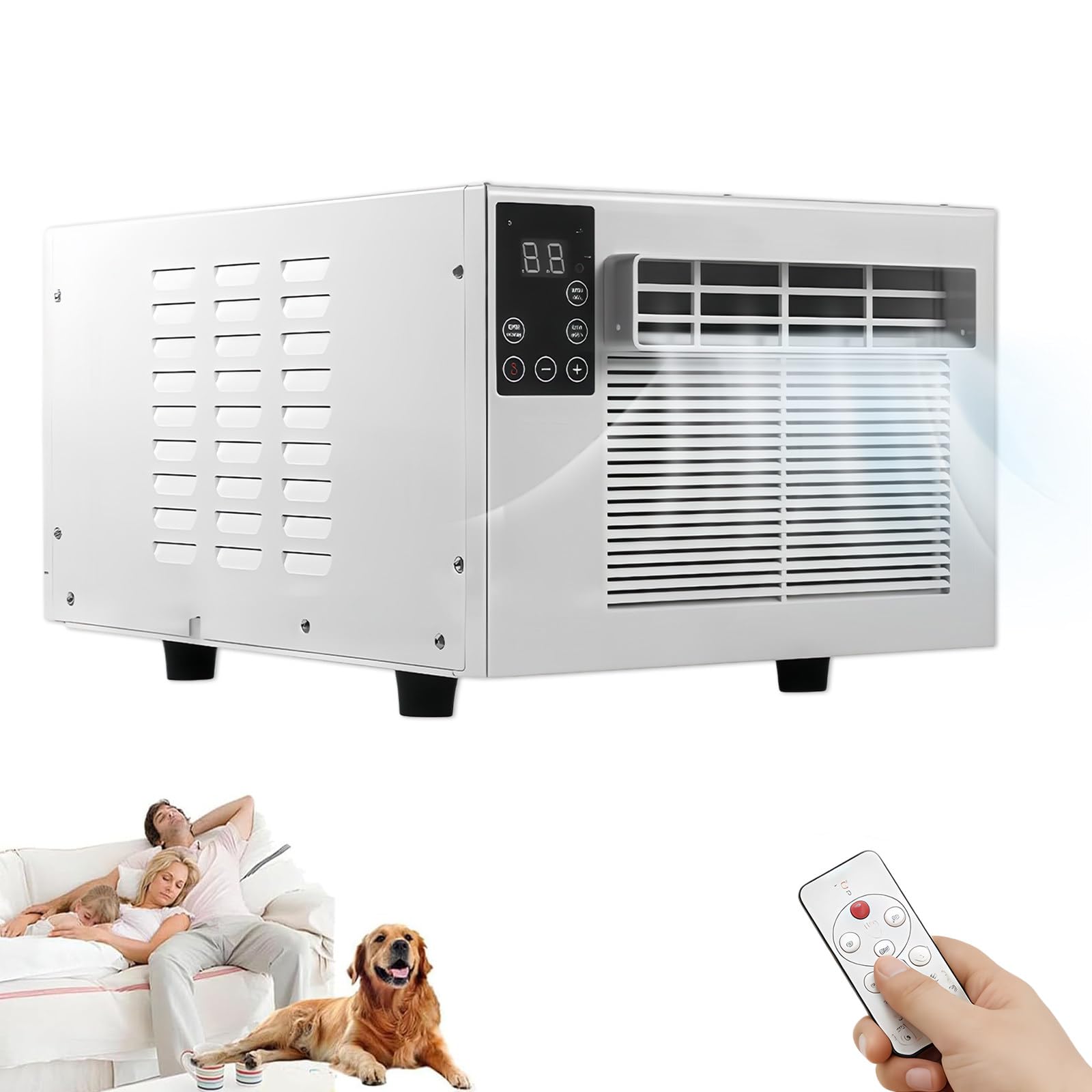 Portable Air Conditioner, Quiet Mini Ac For Camping, Dormitory Small Rooms