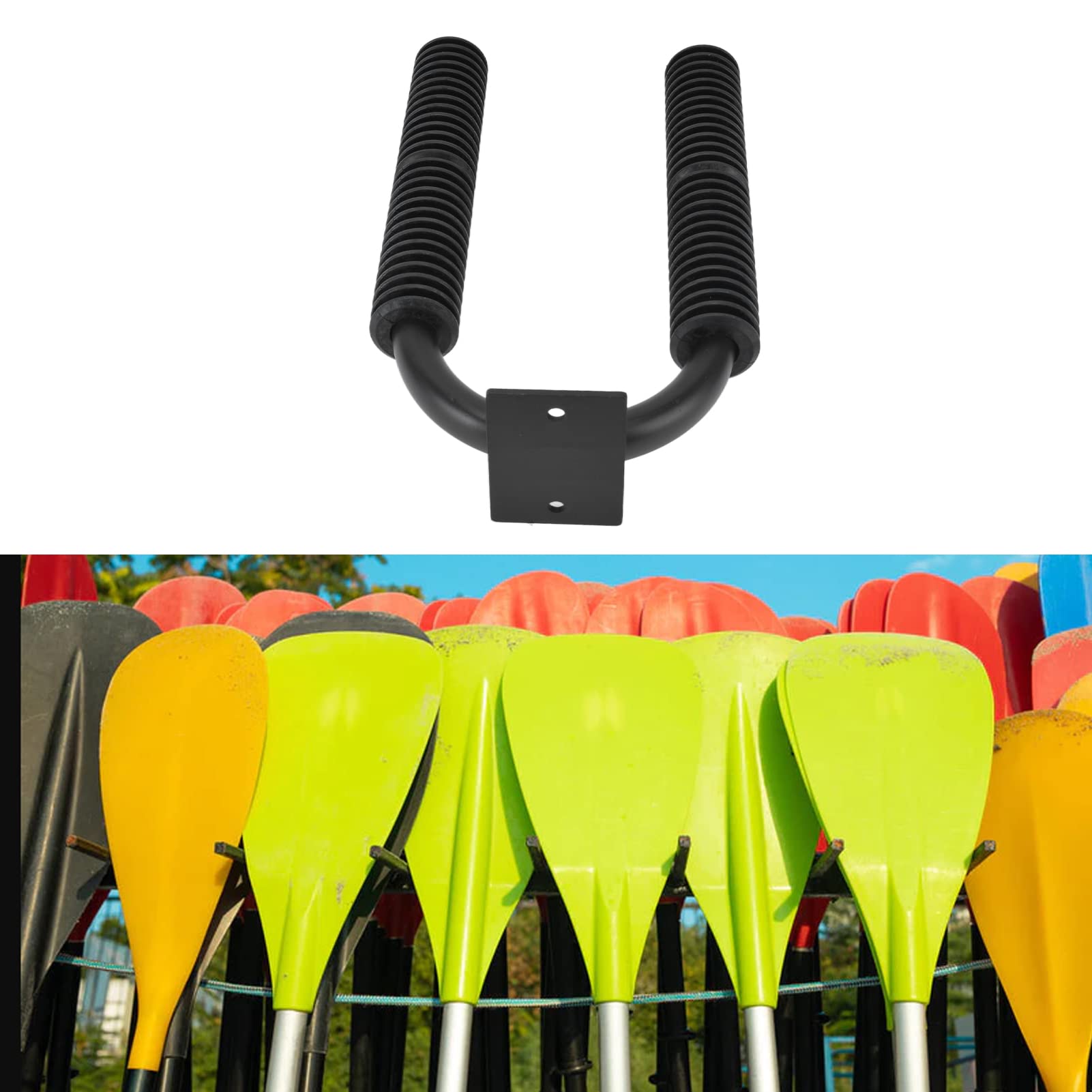 Support de Rangement Kayak Paddle Holder Mural 20KG Chargement Paddle Rack Installation Facile Paddle Board Support Mural avec Vis pour Garage