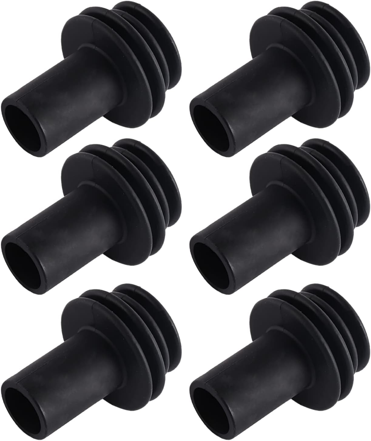 LORCOO RV Gutter Spout Protector 6 Pcs, Rubber RV Gutter Spout Cover RV
