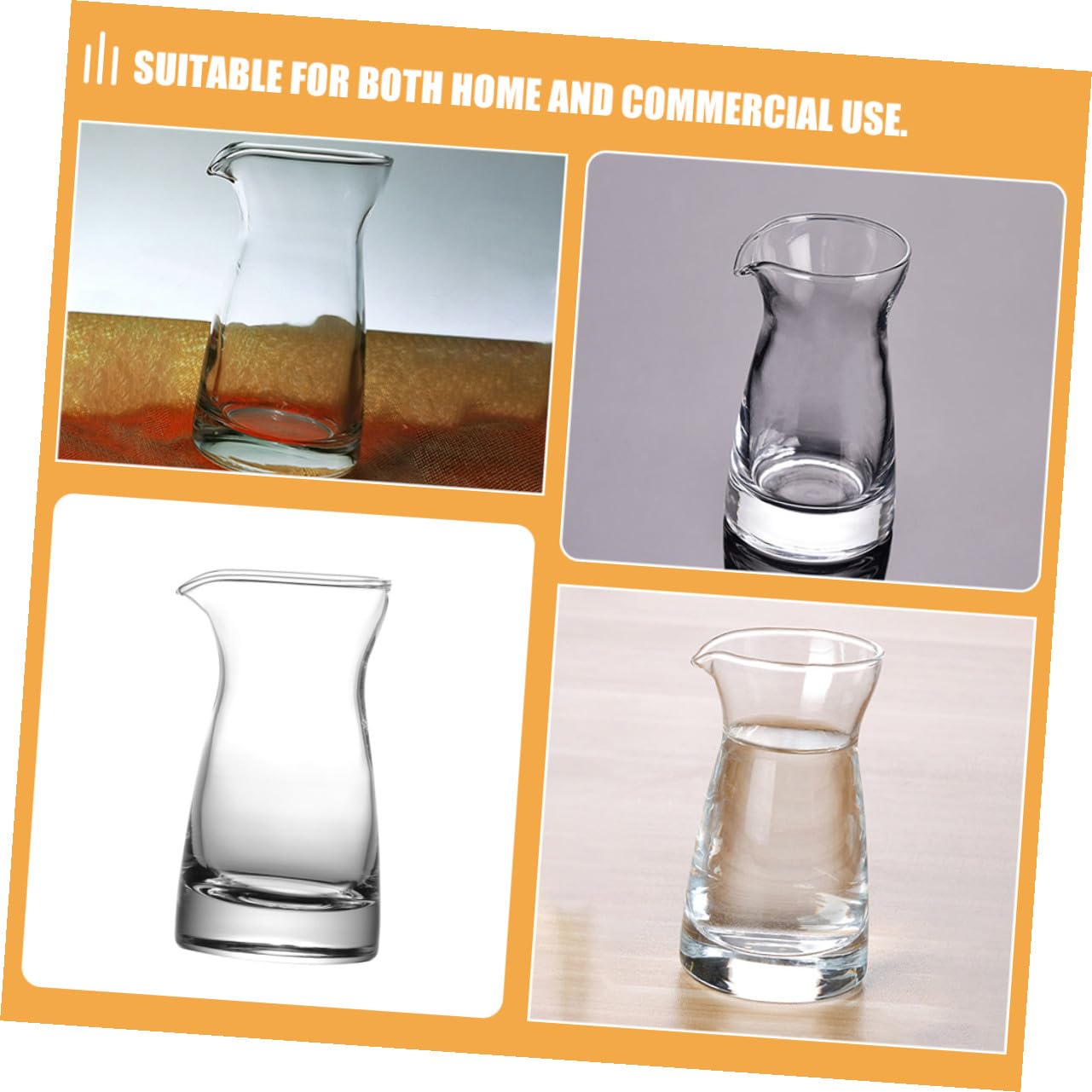 BESPORTBLE Glas Milchkännchen Hält Speisen Frisch aus Glas 80 Ml 6 Stück Elegante Kleine Milchausgießer und Restaurant