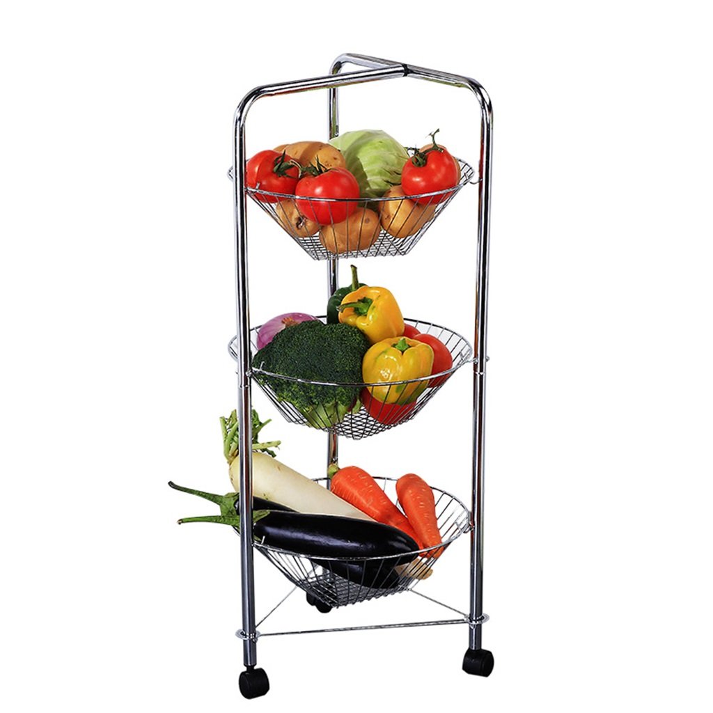 Buy 3Tier Kitchen Storage Trolley Cart Fruit Vegetable Rack Shelving