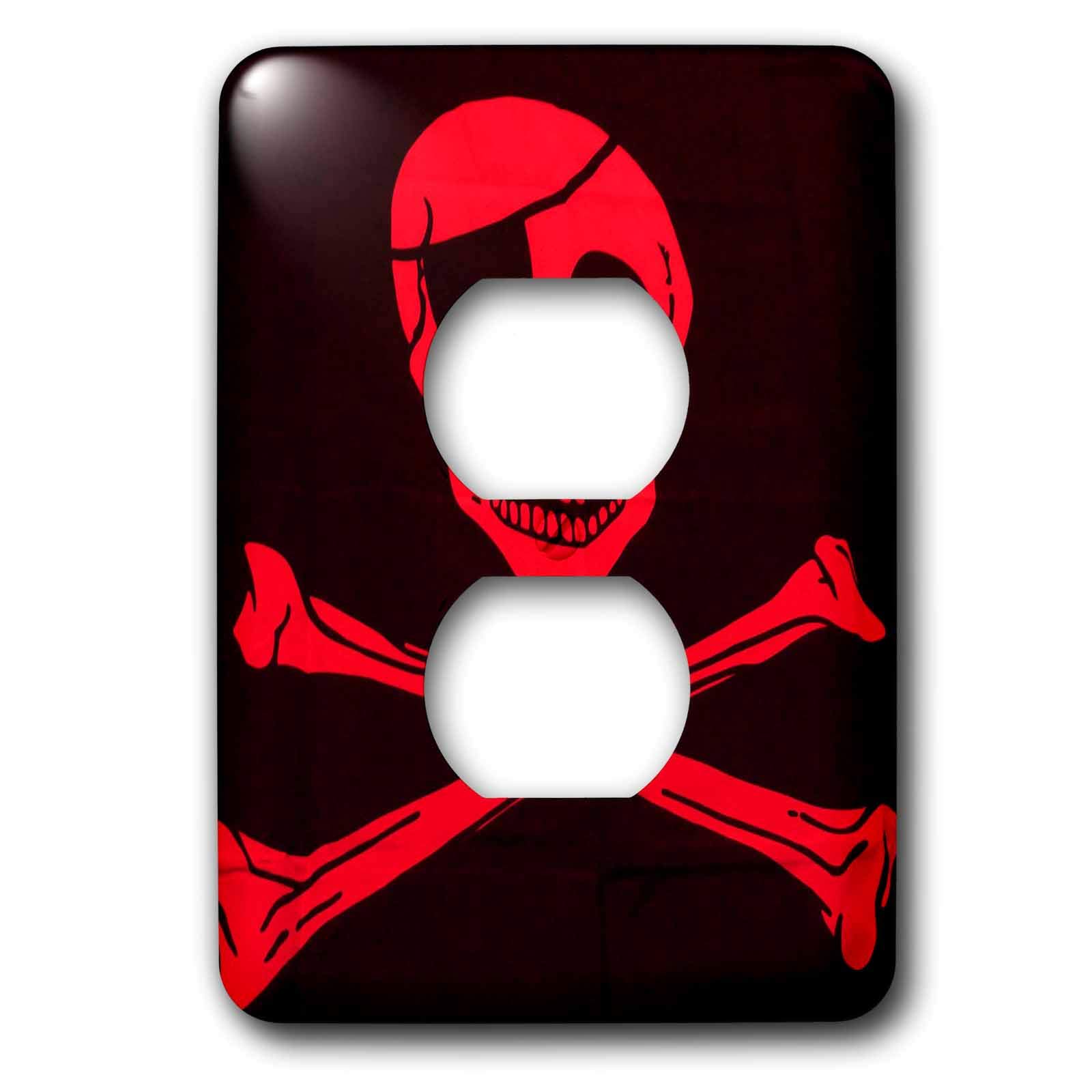Cache 2 prises rouge lsp_23959_6 décoration murale Ex Pirate Red