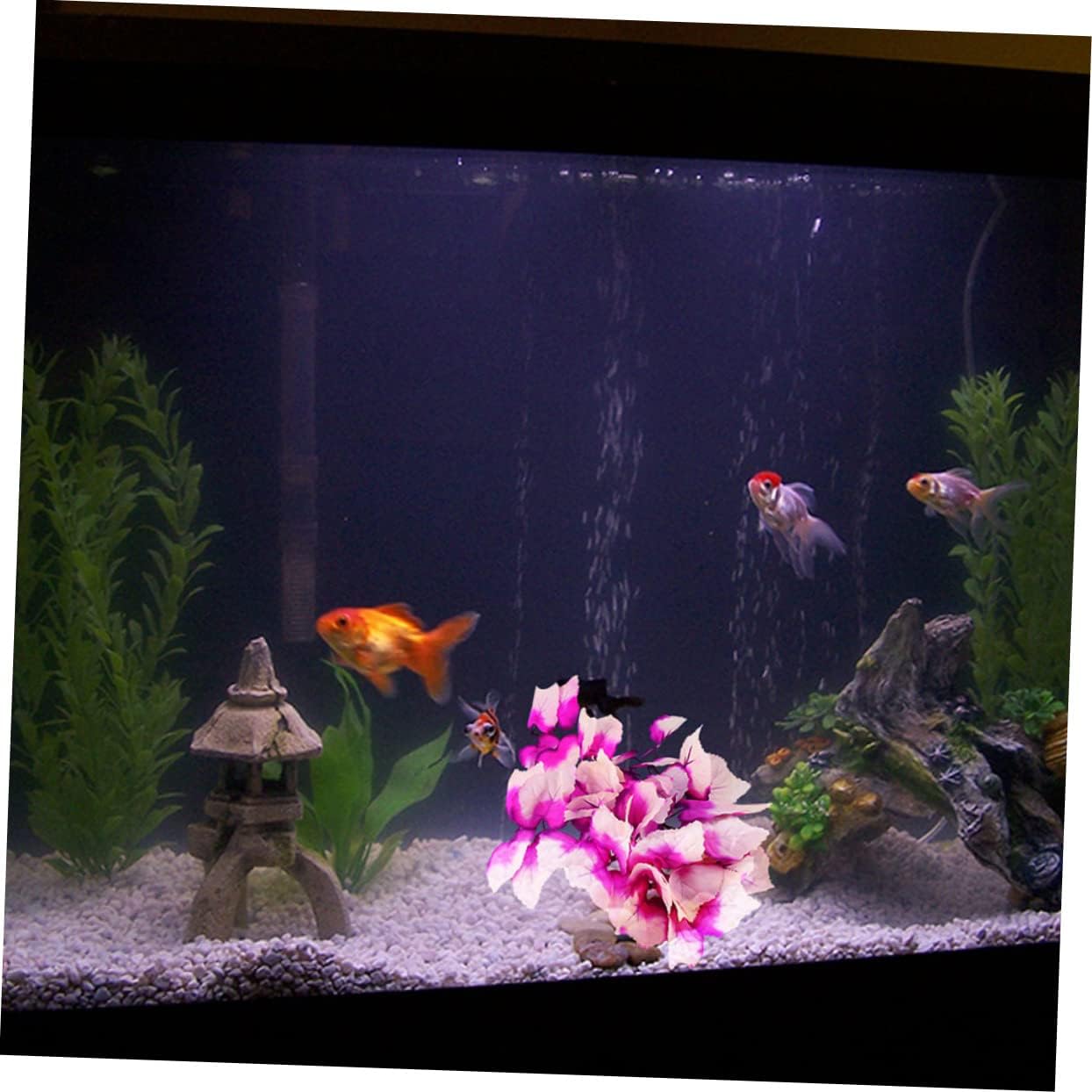 Mikikit 8pcs Decorative Faux Reptile Plants Realistic Terrarium Accessories for Reptile Habitat for Lizard Snake and Aquatic Environments Natural Look Climbing Support