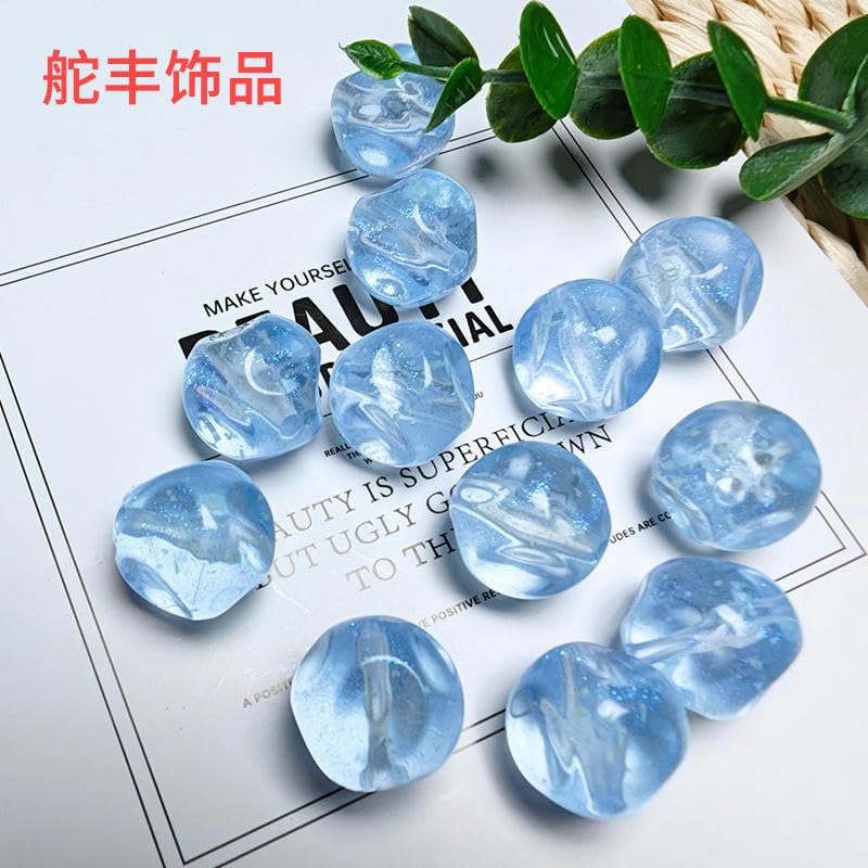 17MM 180 pièces Perles Rondes en Acrylique Couleur Fruit pour la Fabrication de Bijoux Bracelet Tresse Perles de Cheveux Artisanat
