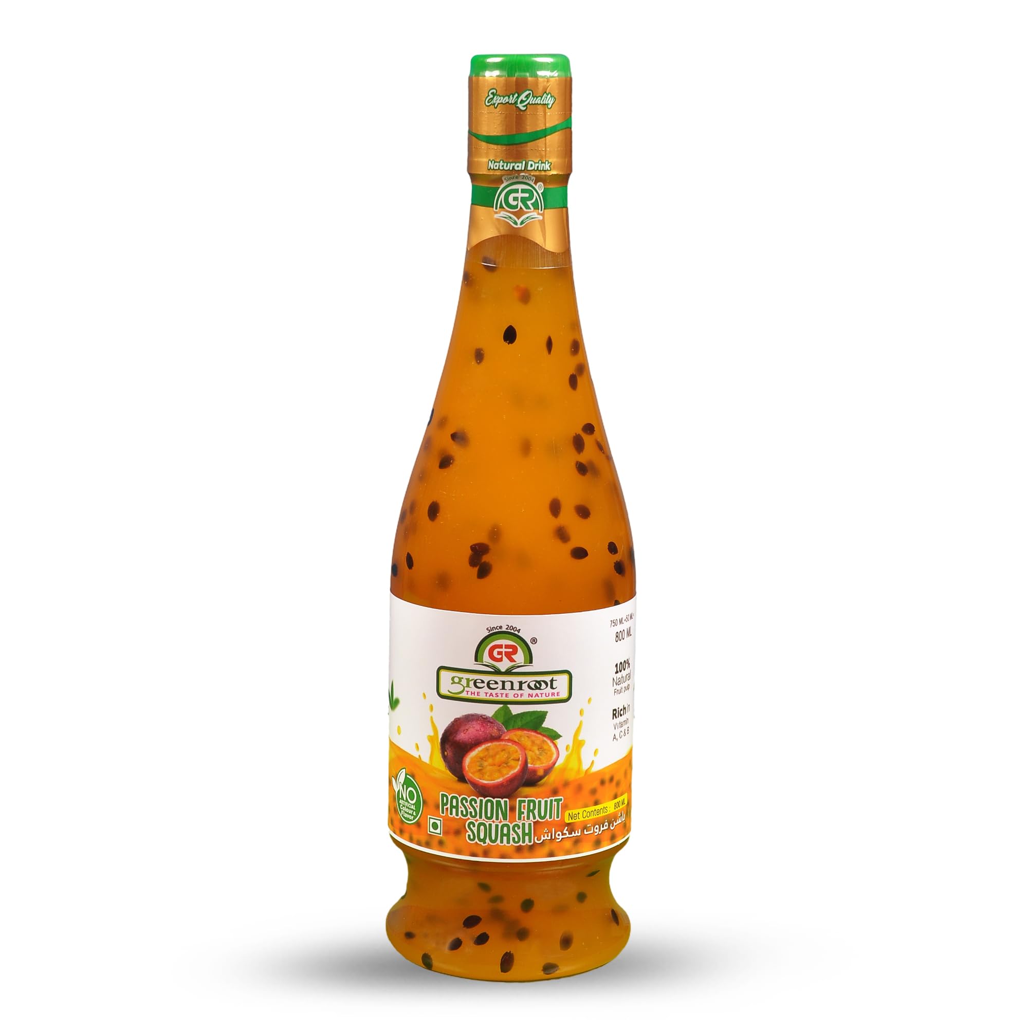 Passion Fruit Syrup 500 ML | Natural Tropical Fruit Flavour Concentrate | Refreshing Beverage & Mocktail Mixer | Ideal for Juices, Soda, Milkshakes & Desserts