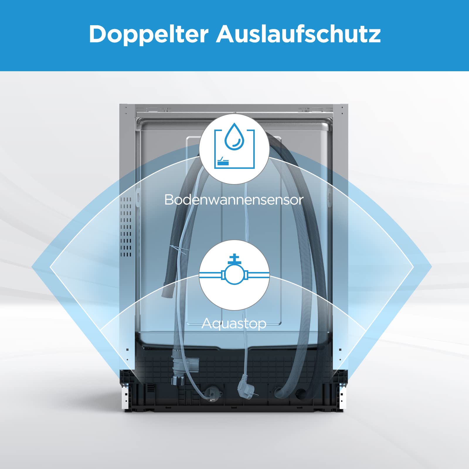 Midea MDWEU1435XSS-W, 14 controsoffitto, lavastoviglie 60 cm, parzialmente integrabile con WiFi, asciugatura extra, 7 programmi, 47 dB, ritardo di avvio 0-24h, acciaio inox