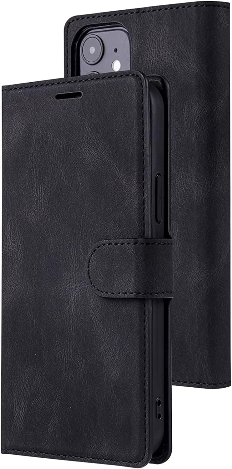 Wallet Case for iPhone 13 Pro Max, Premium PU Leather Flip Case with Cash Holder Kickstand Magnetic Shockproof TPU Interior Phone Cover for iPhone 13 Pro Max (Color : Green)