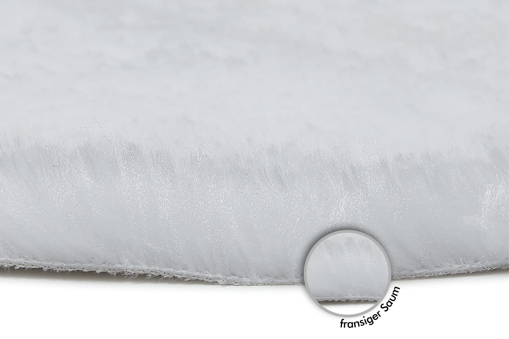 Cuscino per sedia andiamo 100% poliestere bianco rotondo 40 cm