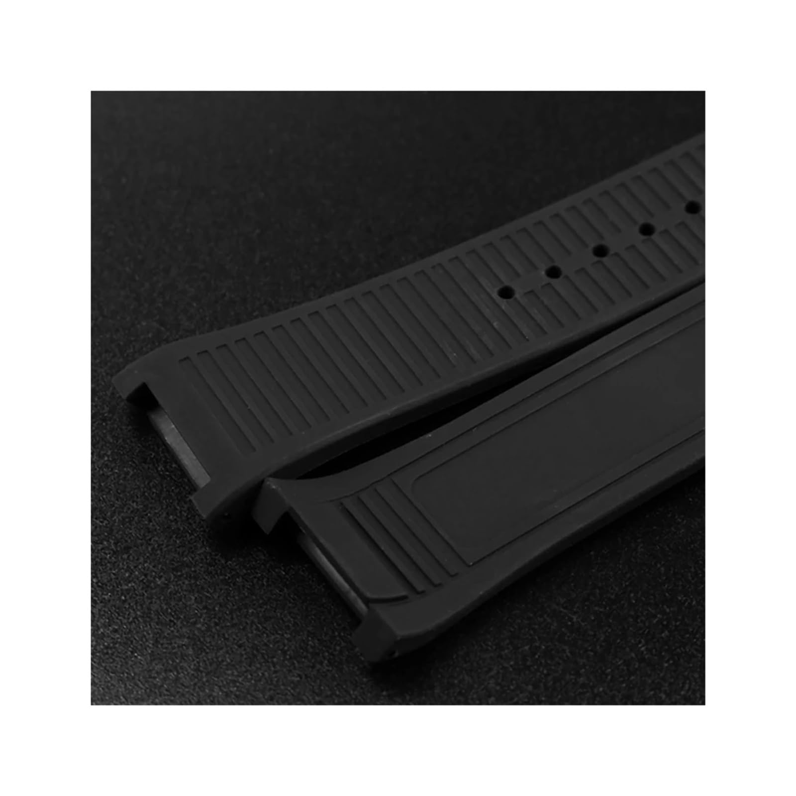 Bracelet de montre étanche en caoutchouc et Silicone for hommes, adapté à la série sportive Ferragamo Three Eyes F80 F-80, boucle pliante crantée