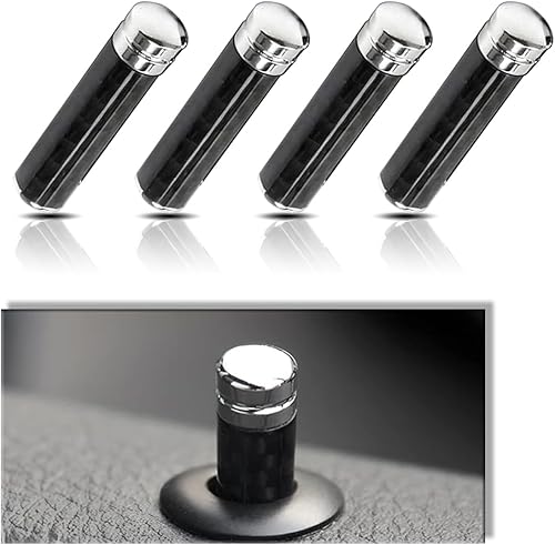 4 pomos de bloqueo de puerta de automóvil con bandera estadounidense, cubierta de pasador de puerta de automóvil de fibra de carbono, accesorios de 4 pomos de bloqueo de puerta de automóvil con bandera estadounidense, cubierta de pasador de puerta de automóvil de fibra de carbono, accesorios de