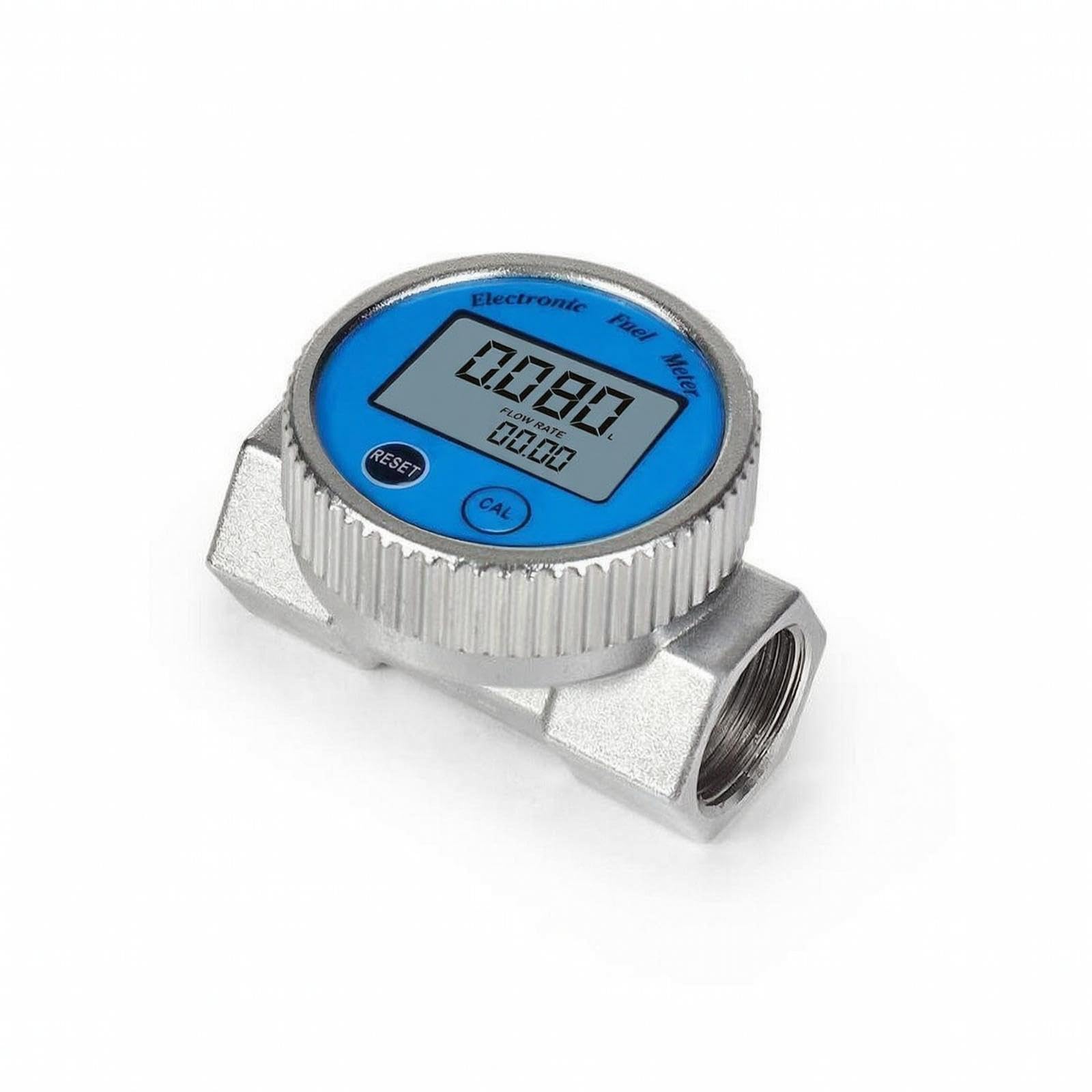 Digital Impeller Volume Meter Waterproof Volume Meter with Digital Screen Display Threaded Water Transfer, Propellant Handling, Workshop 1 Inch Al Alloy-picture-10