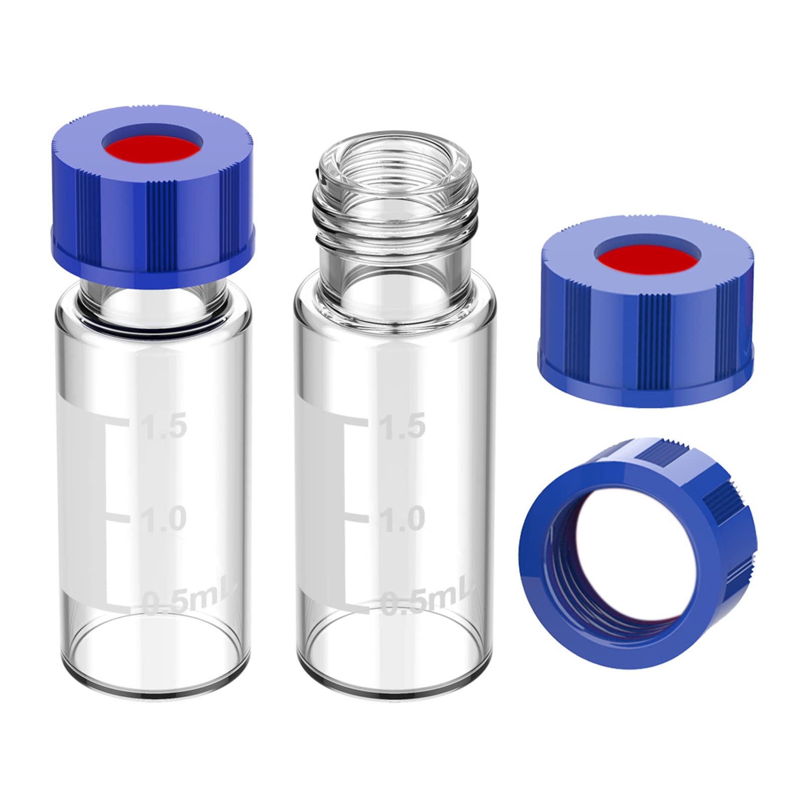 GC/HPLC Autosampler Vials - 100 Pcs -9 GC/HPLC Autosampler Vials - 100 Pcs -9