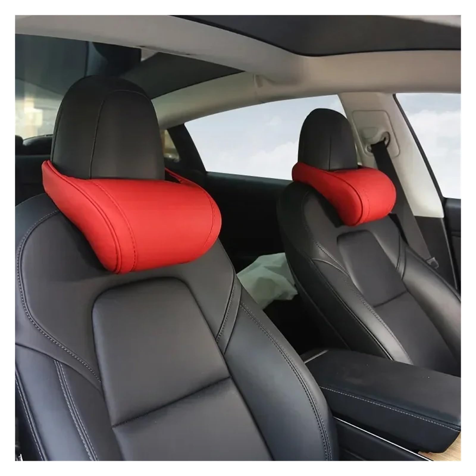 Amazon | 1/2個 ネックピロー ヘッドレストサポートクッション テスラ