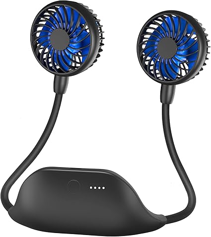 Amazon Slenpet mah ポータブルネックファン 6速 持続48時間 360度回転 電池式 ウェアラブルパーソナル扇風機 首用 Usb充電式 ハンズフリーネックレスファン スポーツ サイクリング ハイキング用 Slenpet 携帯扇風機