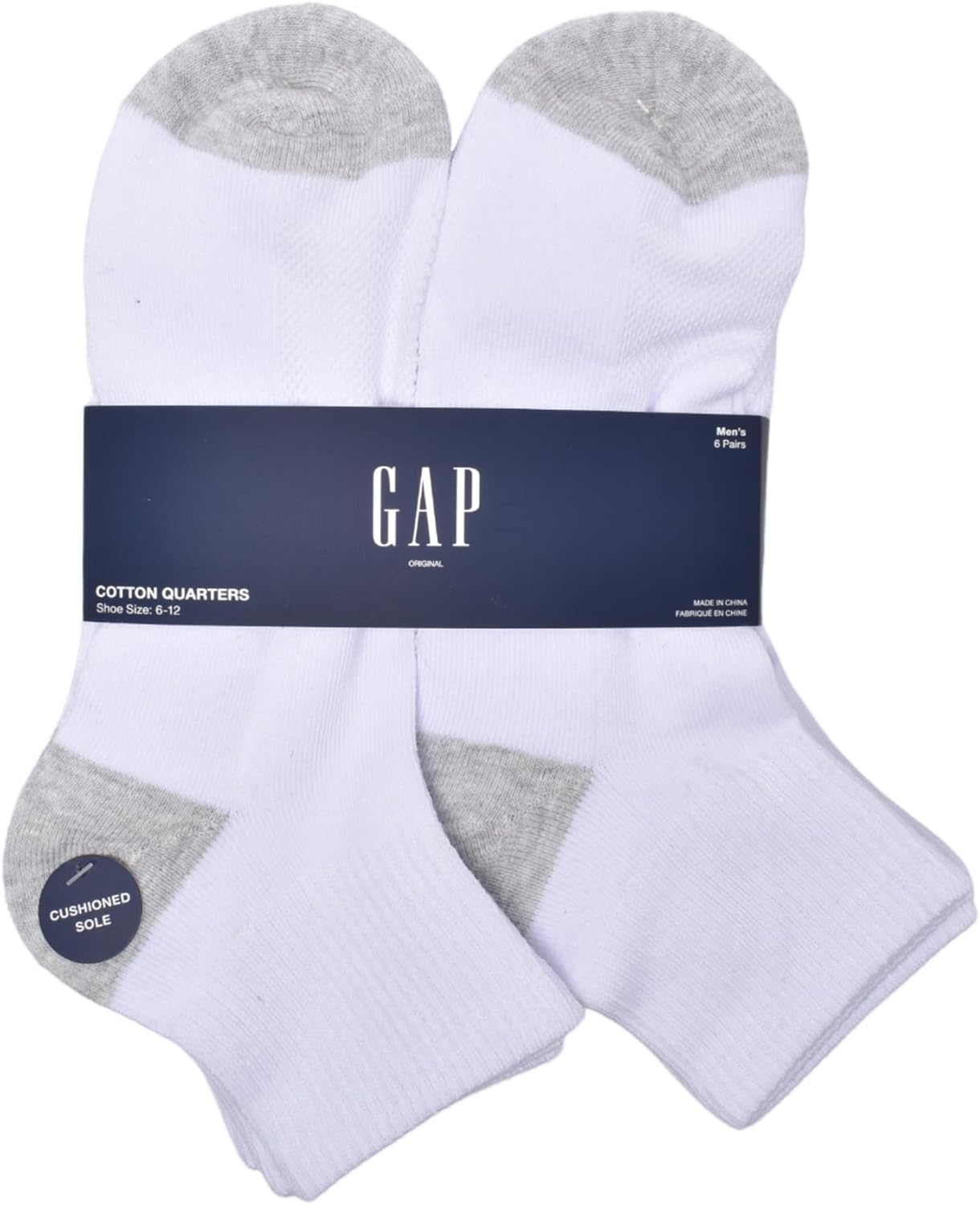 GAP Men's Original Split Welt Comfort Everyday Low-cut Casual Socks Multipack for Daily Wear and All-day Comfort