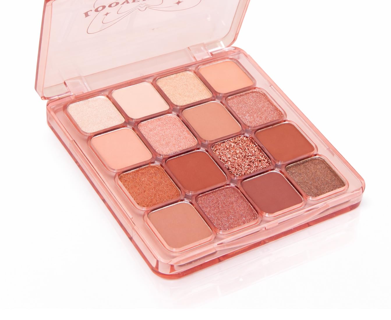 Eyeshadow Palette, 16 Colors, Pink Nude Shades, Matte and Shimmer Finish, Fine Powder, High Pigmentation-image-9