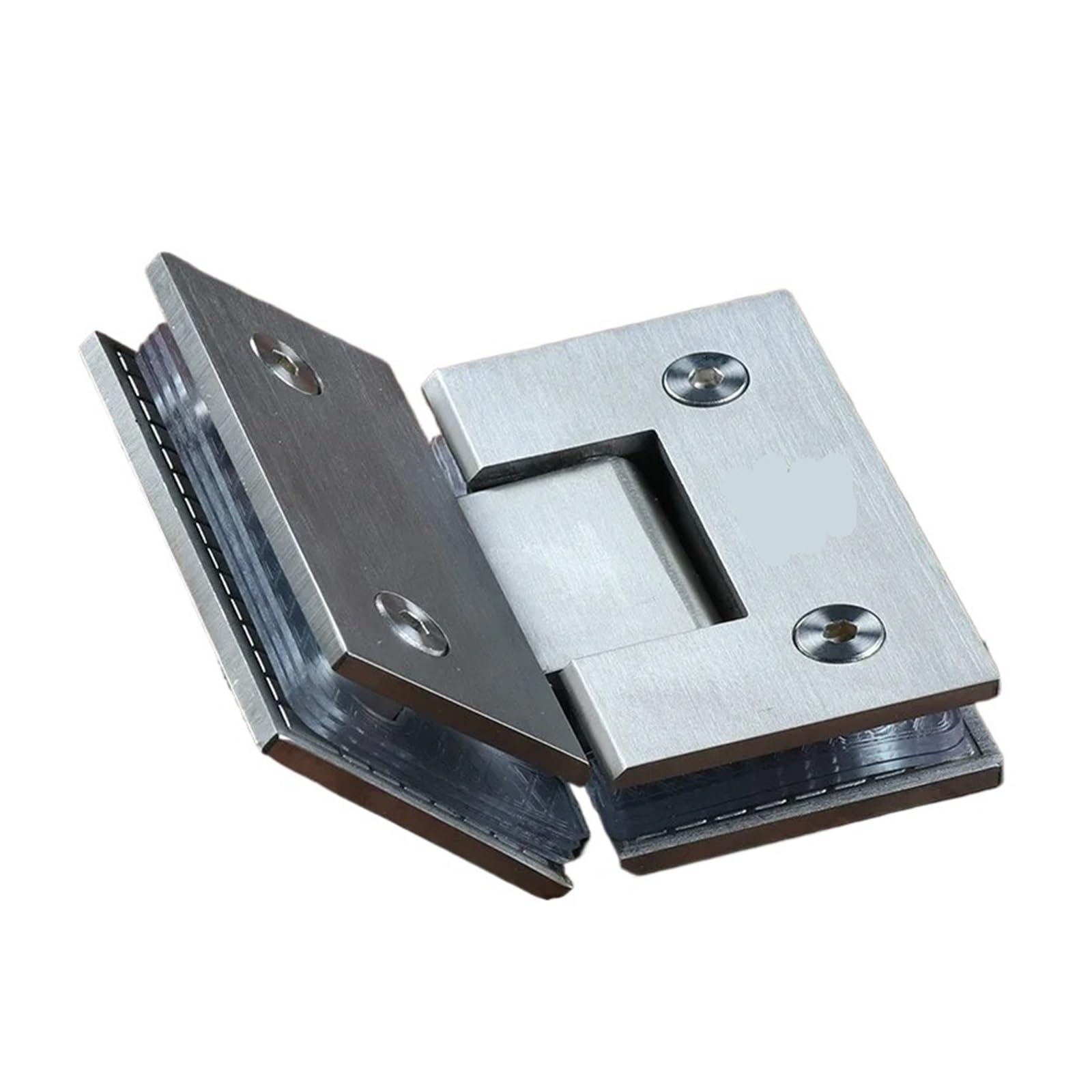 Bisagras para mamparas de ducha Bisagra de acero inoxidable con vidrio cepillado 135 grados, herrajes for puertas ducha y baño, for muebles bisagras