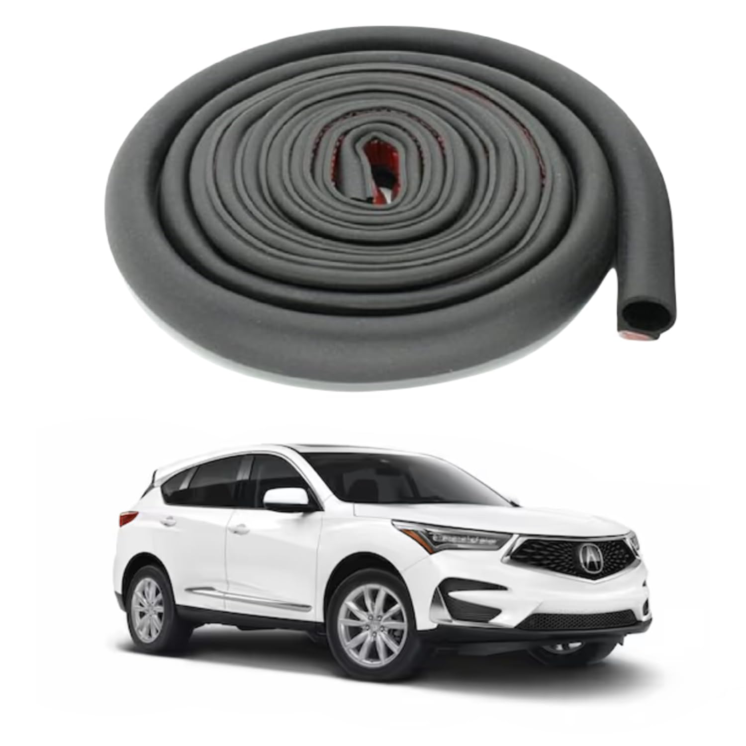 Hukimoyo D Shape Car Edge Guard Protector Tape Trim Rubber Strip Seal for Window Door - 5 Meter-image-13