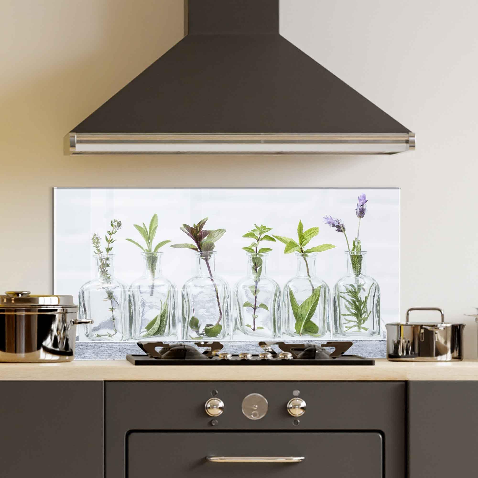 Roggmard Tempered Glass Kitchen Backsplash, Stove Back Top Cover, Splashback Tile, Kitchen Sink Cover Splash Guard, Home Kitchen Decor (30x16''-(76x40cm))