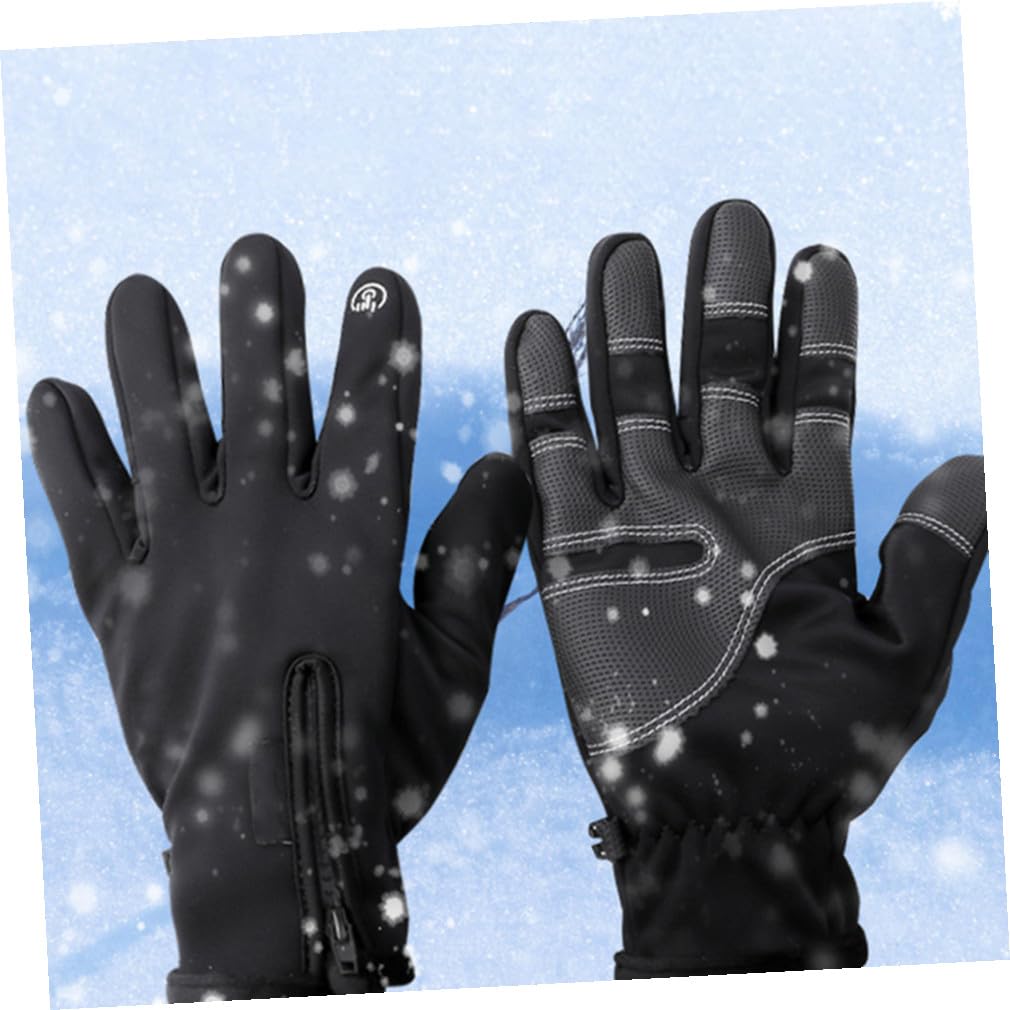 GALPADA 1 Paar Herren Radfahren Touch Handschuh Winter Handschuhe Wetter Frauen Arbeiten Kalt Wandern für Training Reiten Atmungsaktiv Warm Bildschirm Laufen Winddicht Angeln Fahren
