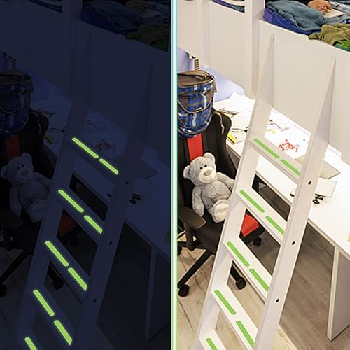 Miniatura 5 de Calcomanías antideslizantes para bañera, tapetes de ducha luminosos para duchas, calcomanías antideslizantes para bañera con raspador, tiras