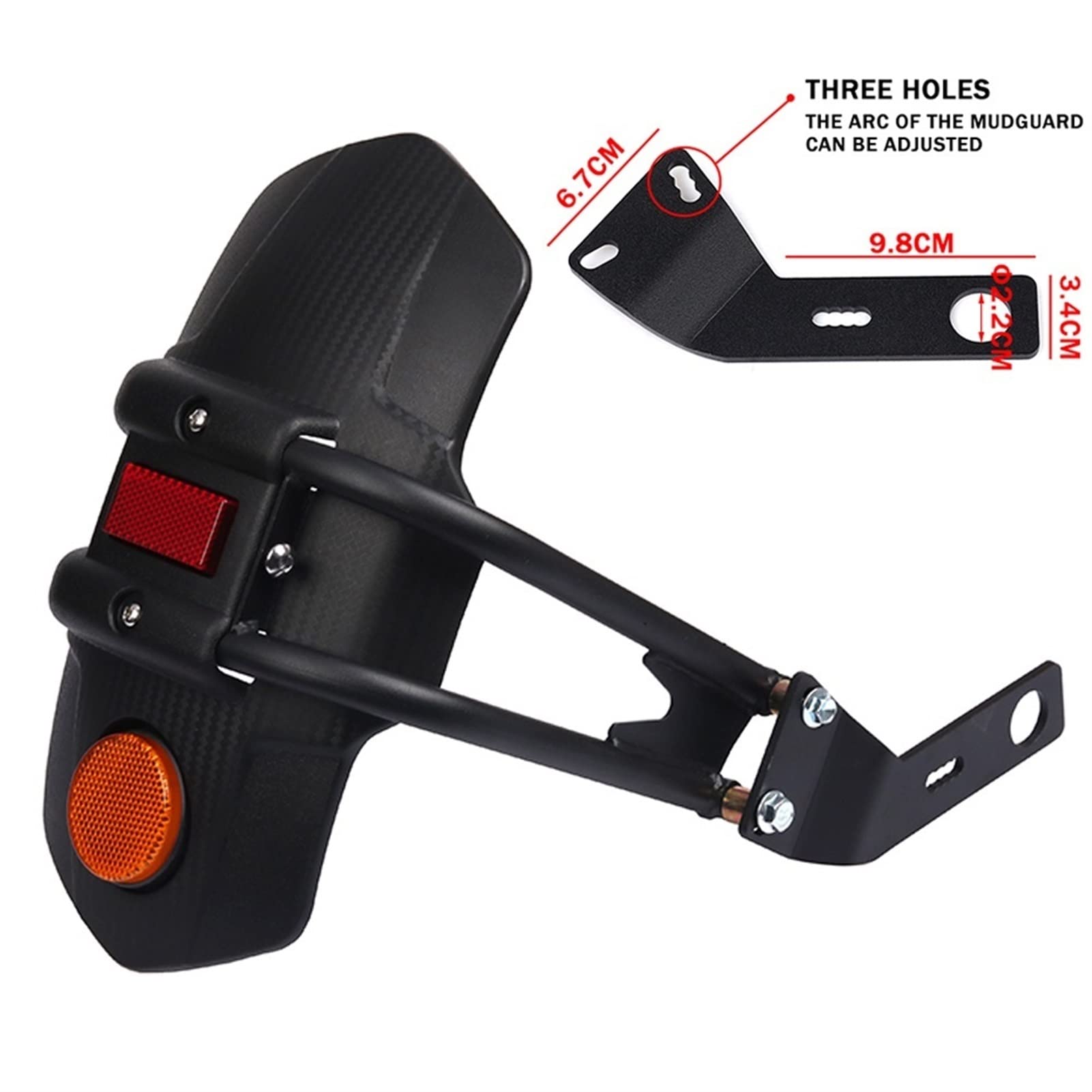 Accessori moto Parafango posteriore Parafango Paraspruzzi Misura for Brixton Crossfire 500 X 500X Parafango ruota posteriore Parti parafango (Size : B)