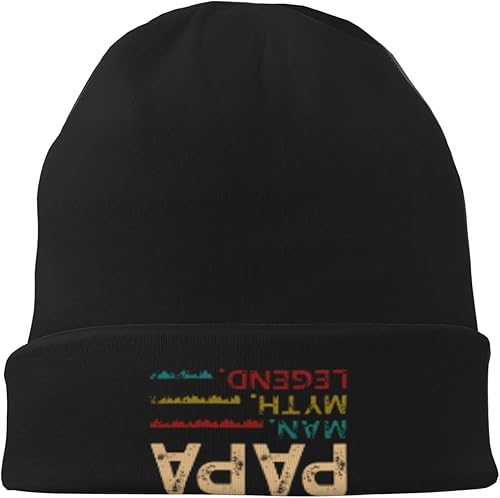 Miniatura 8 de Papa Man Myth Legend Funny Beanie Warm Knit Hat Soft Skull Cap for Men Women