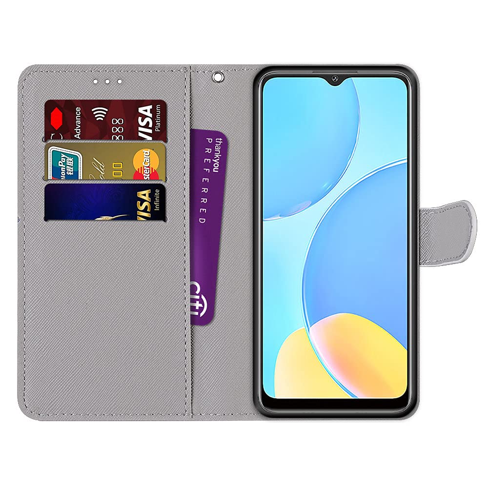 Cover Pelle OPPO A15/A15S Guxira - Custodia Portafoglio Magnetica Con Slot Carte
