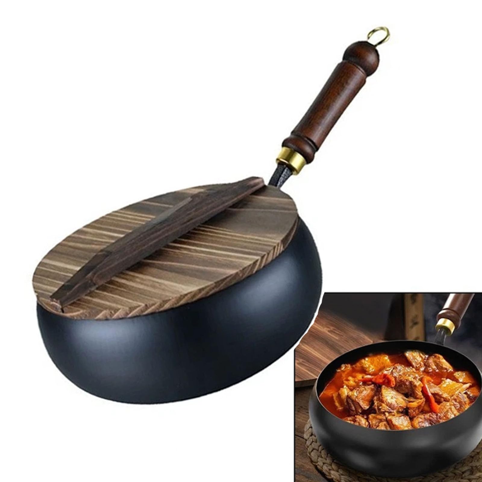 TYSGFA Iron pan, Diverse culinary styles, Wrought iron frying pan Iron pan Pan
