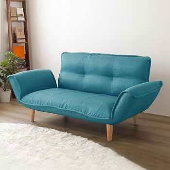 Amazon|ソファー 2人掛け カウチソファー リクライニング ブルー Amazon|ソファー 2人掛け カウチソファー リクライニング ブルー