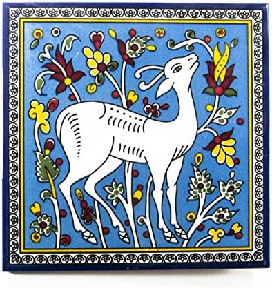 Armenian ceramic tile israel jerusalem handpainted gift decorative wall hanging tiles from holy land
