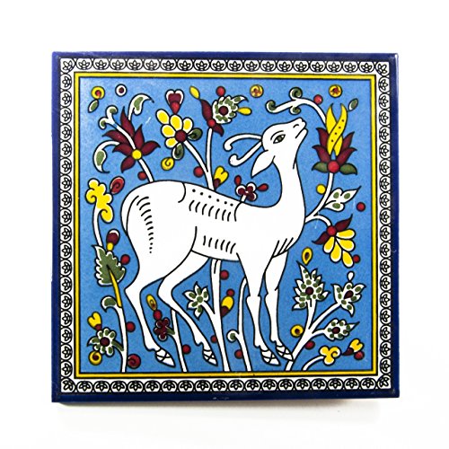 Armenian ceramic tile israel jerusalem handpainted gift decorative wall hanging tiles from holy land