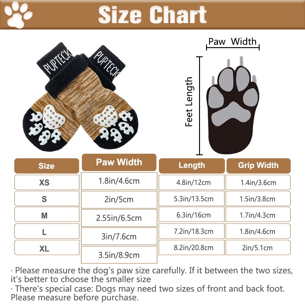 PUPTECK 2 works Anti-Slip Dog Socks Paws Stop Licking, Walking Boots for Injured Paws Hot Weather/Winter - Image 2