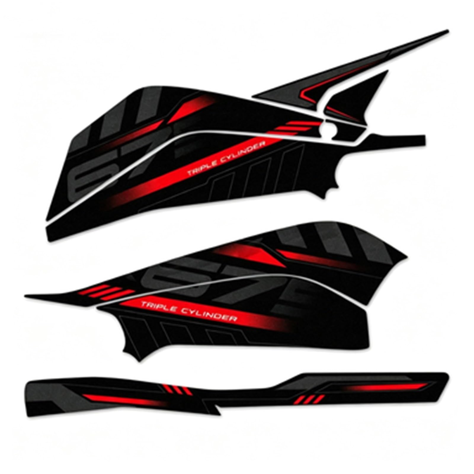 Calcomanías protección brazo oscilante 675SR-R acabado premium para eje giratorio moto 6