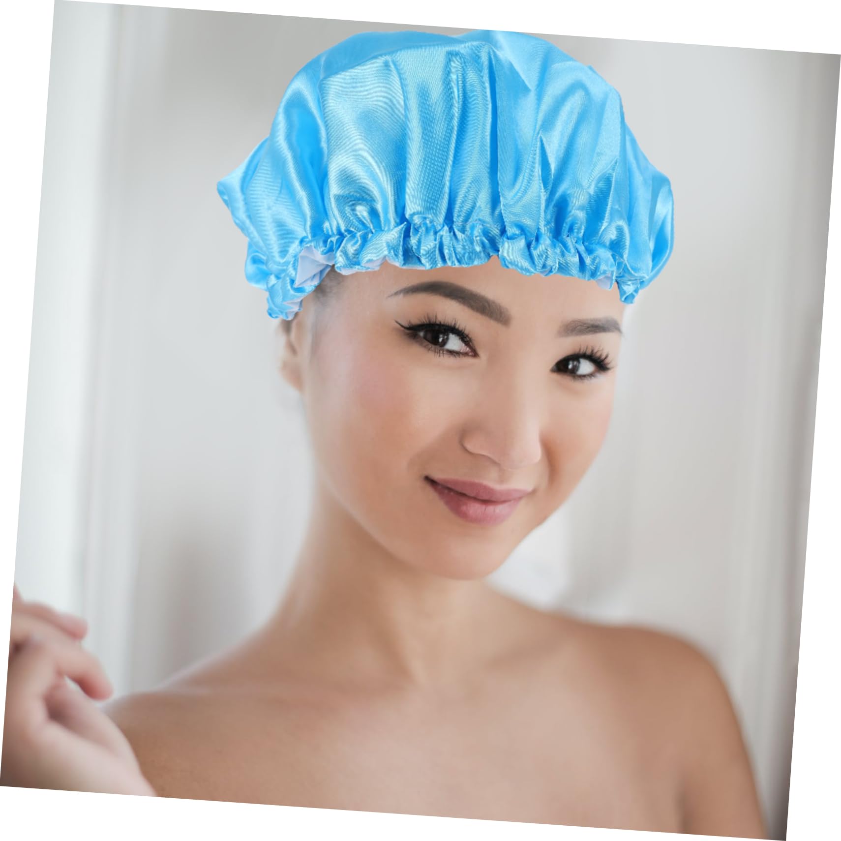 FOMIYES 8stücke Teiliges Wasserdichte Duschhauben Doppellagige Elastische Badekappen Für Damen Für Lange Haare Haarpflege Und Reise Verschiedenen Farben Erhältlich
