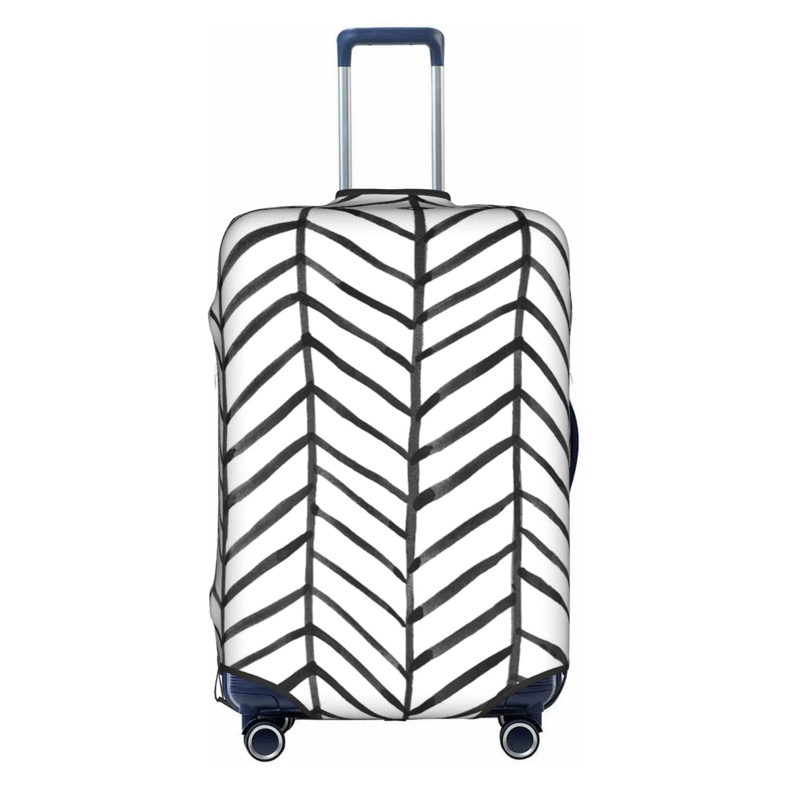 Housse de valise à rayures pour repérer son bagage facilement à l'aéroport