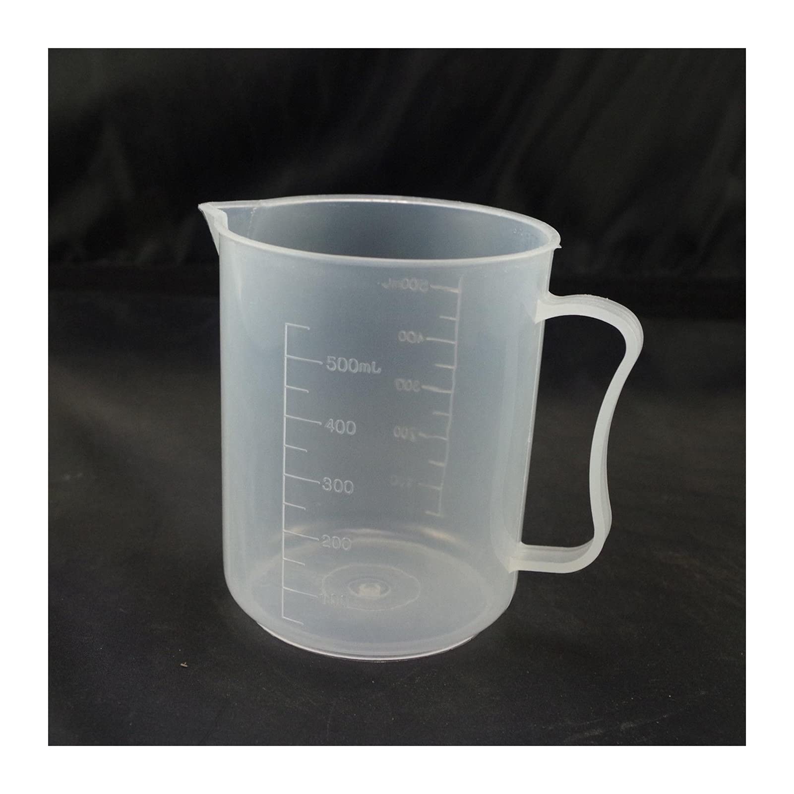 Vaso de precipitados Experimental de 500ml, Taza medidora de plástico Transparente, Prueba de Laboratorio graduada, Herramienta de Medida de líquido, Lote de Laboratorio, horneado