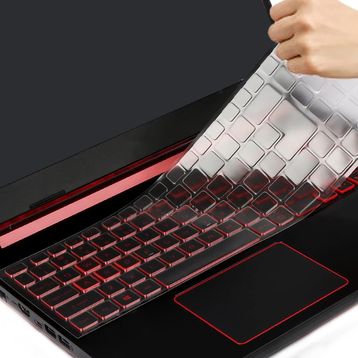 2Pack Toetsenbord Cover voor Acer Nitro 5 AN515-43/44/45/54/55 15.6, AN517 -51/52/53/54, Nitro 7 AN715-51/52 17.3 en Acer Predator Helios 300 PH315-52/52/52/52/52 3 PH31 7-53/54 15.6 17.3 US Laptop