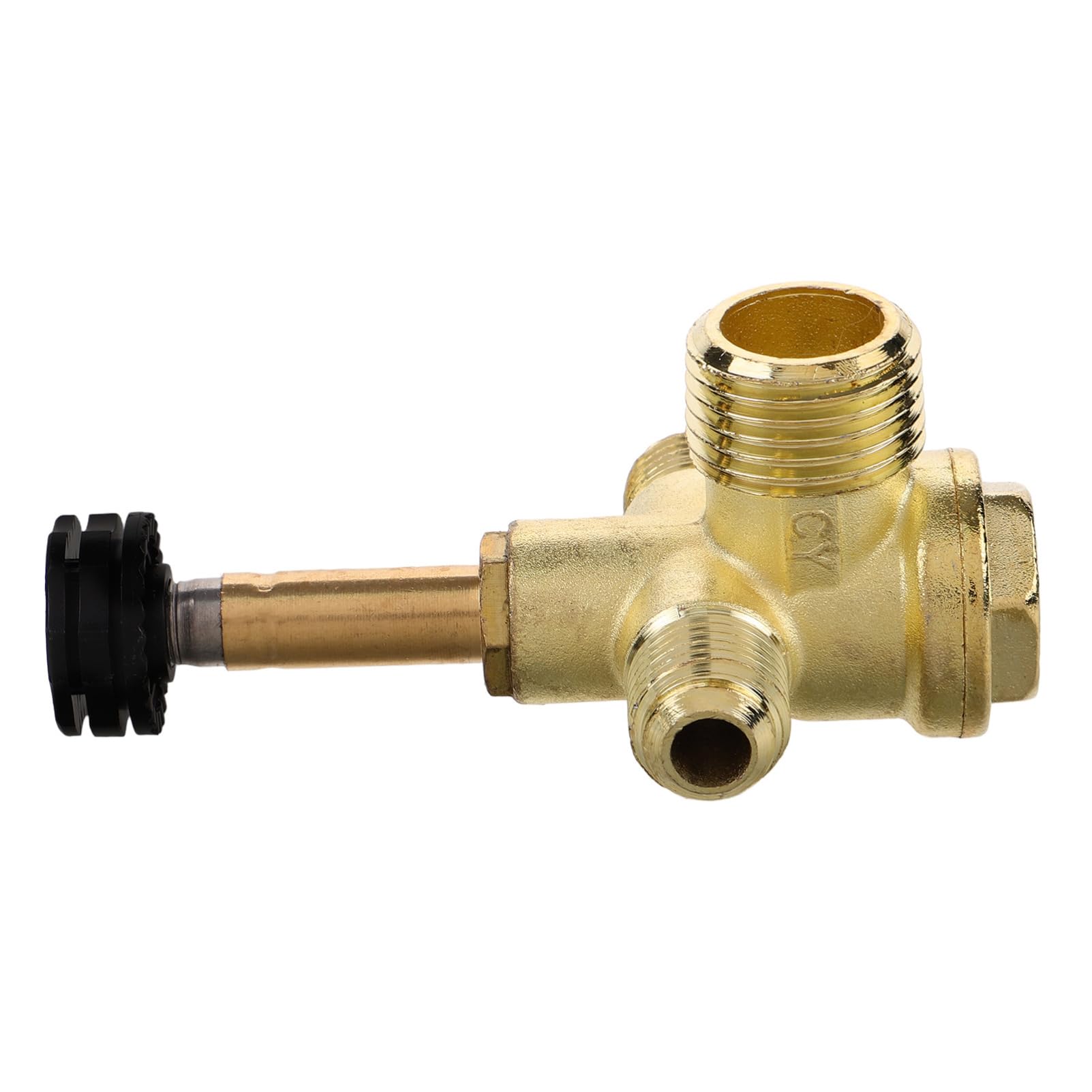 Lurrose 4 Pièces Vanne à double tuyau clapet anti-retour de d'air accessoire pneumatique fileté outil de connexion rapide clapet anti-retour pneumatique Alliage de zinc Doré