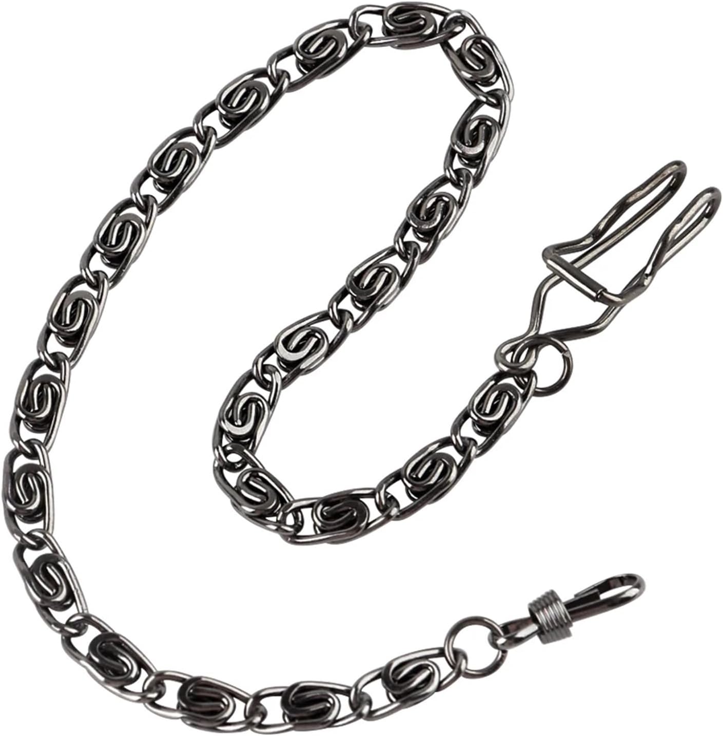 Pocket Watch Chain Vintage Albert Vest Chain, 37.5cm with Lobster Claw Clasp for Pocket Watch