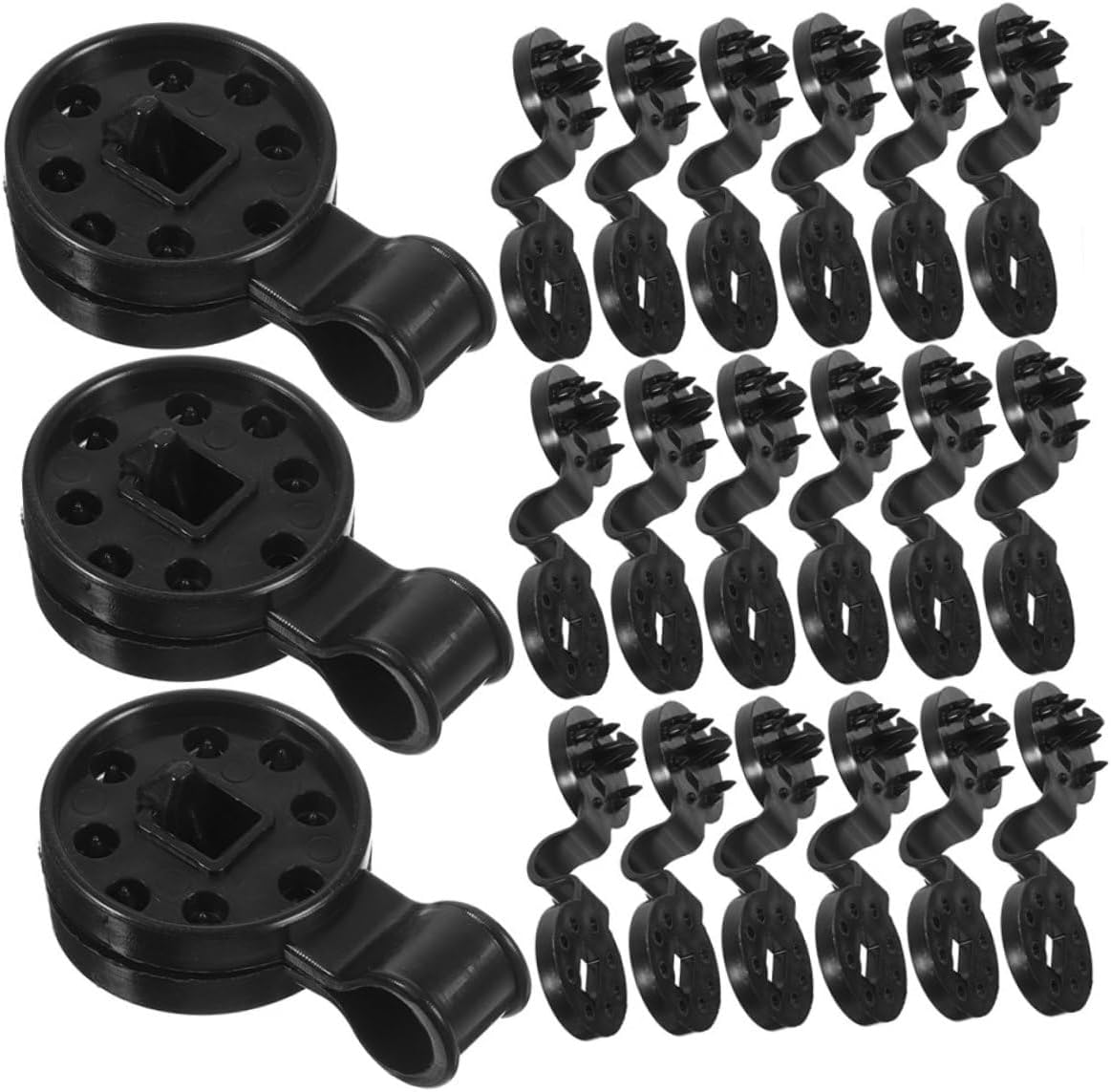 150pcs Round Sunscreen Net Clip Strong Grip Mesh Buckle Reusable for Greenhouse Garden Outdoor Activities
