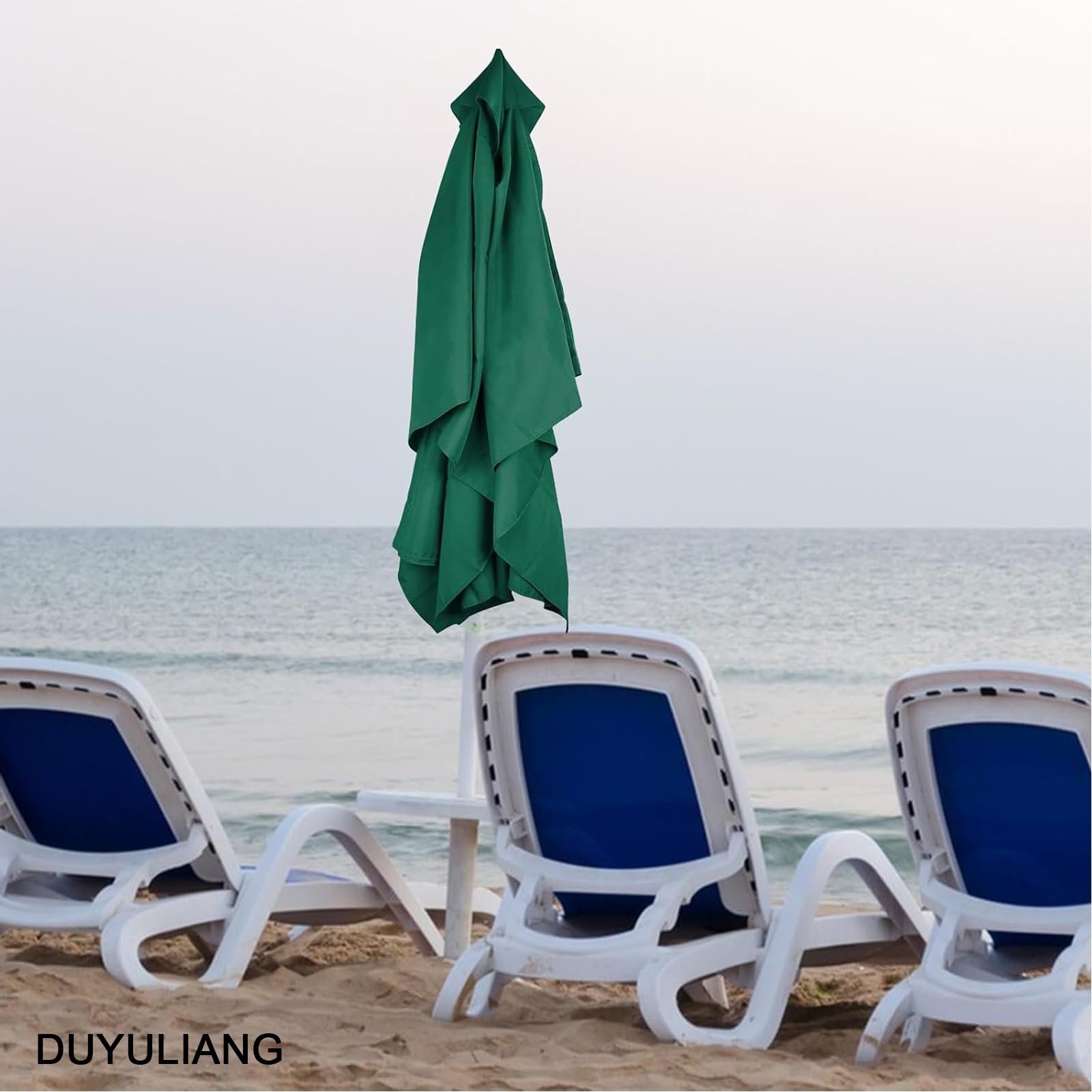 Rectangulaire Toile De Rechange Pour Parasol Déporté 2x3m Carré 2x2m 3x3m, Auvent De Remplacement Pour Parapluie De Terrasse, 4/6/8 Ribs Étanche Housse De Rechange Pour Cour Jardin Plage(Offwhite,3X3m