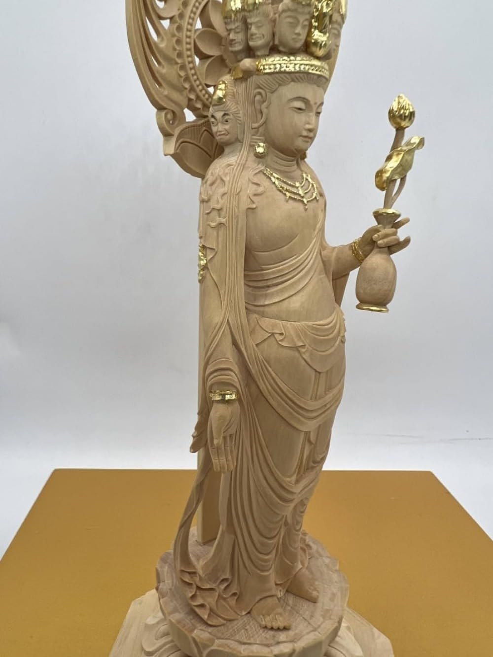 仏像専門店 観音木彫 仏像 木彫り 観音像 観音菩薩 木彫仏像 木製彫刻 ツゲ