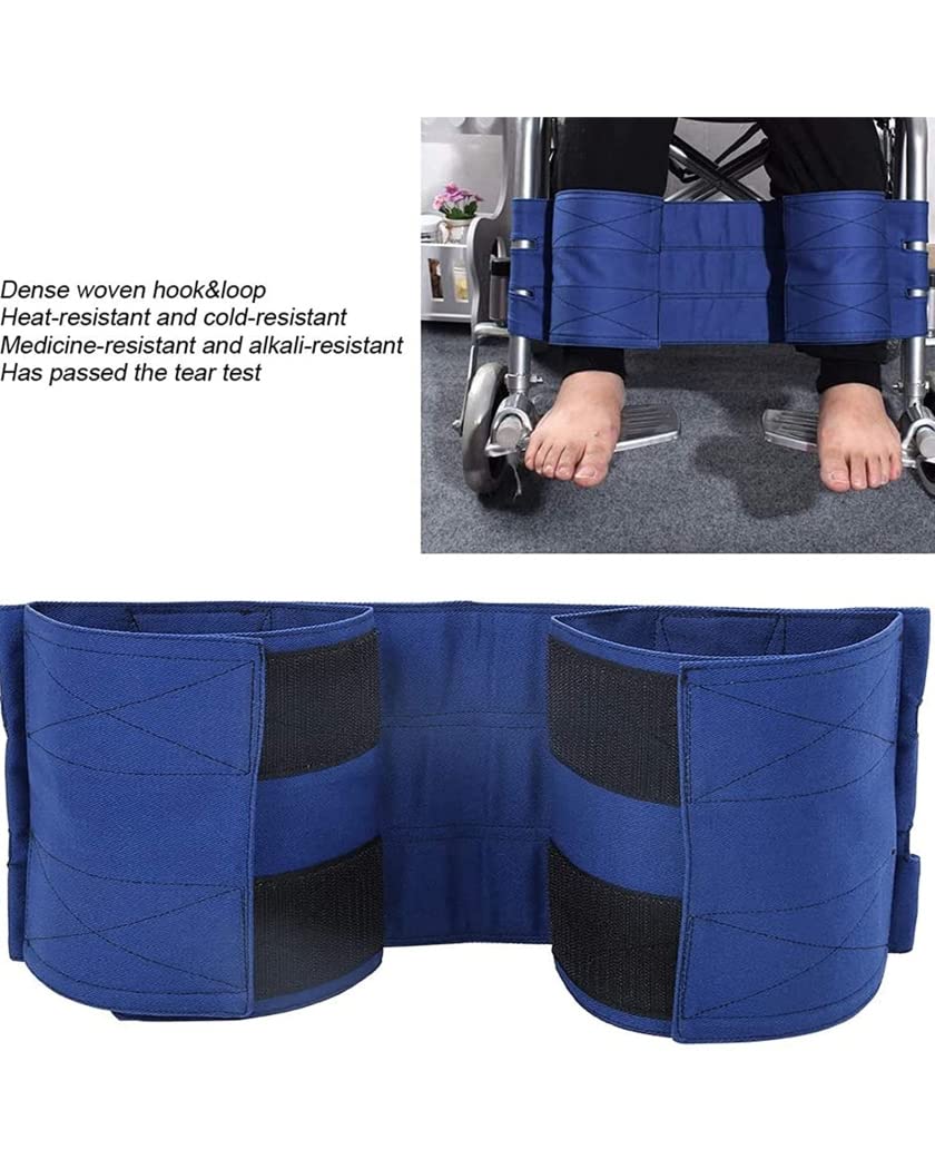 Silla de ruedas Reposapiés Cinturón de seguridad para piernas Antideslizante Elasticidad ajustable Cinturón de sujeción para piernas Sillas de ruedas Soporte para piernas Correa de posiciona