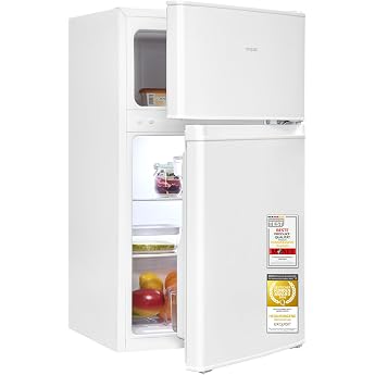 Exquisit Fridge Freezer 85L 4 Star LED Small White [Energy Class E]