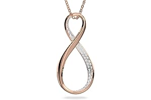 EXIST Infinity Necklace in Rose Gold
